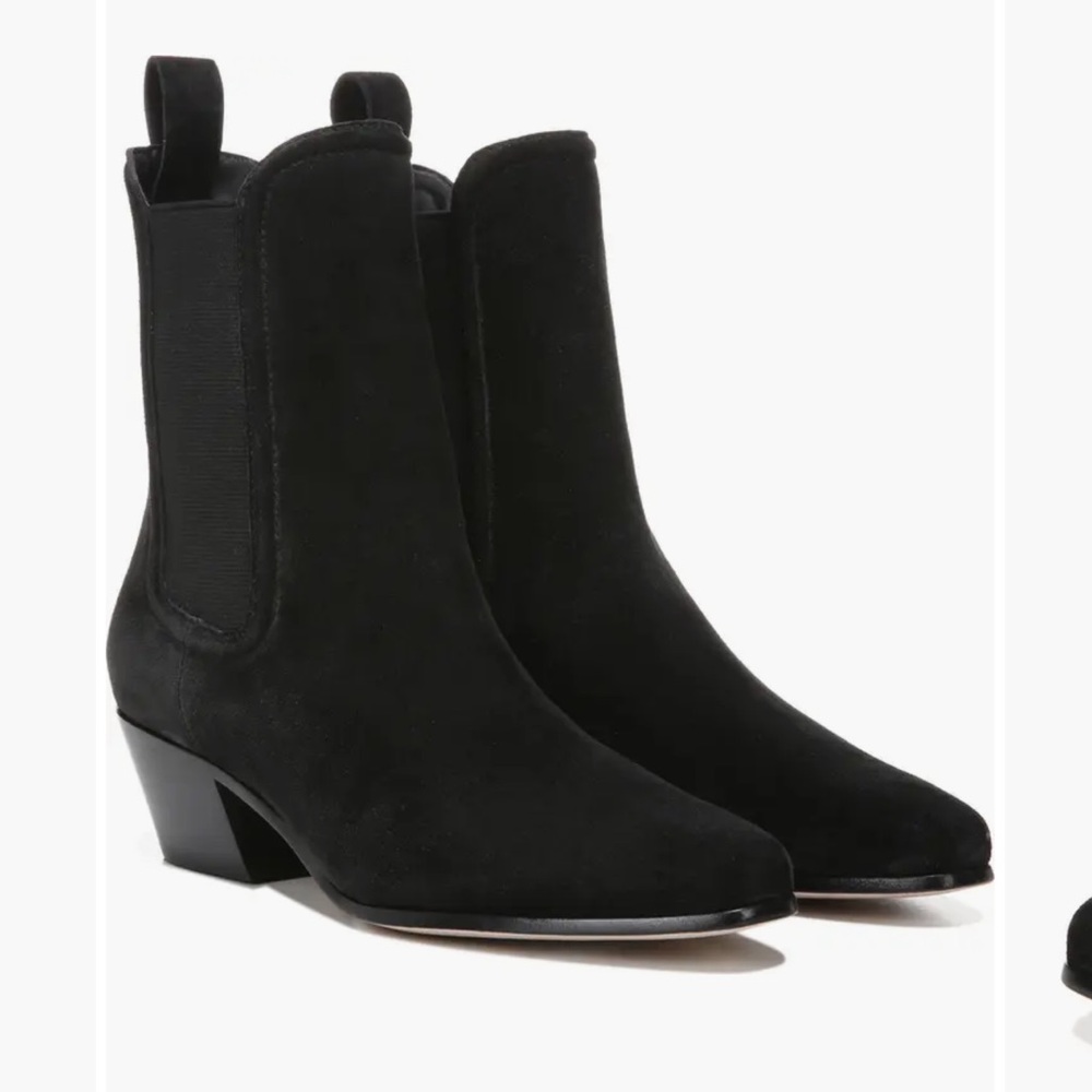 Veronica Beard Lada chelsea boot black suede 6.5